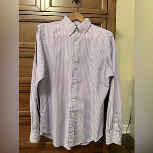Men’s Ralph Lauren Lavender Stripe Long Sleeve Shirt